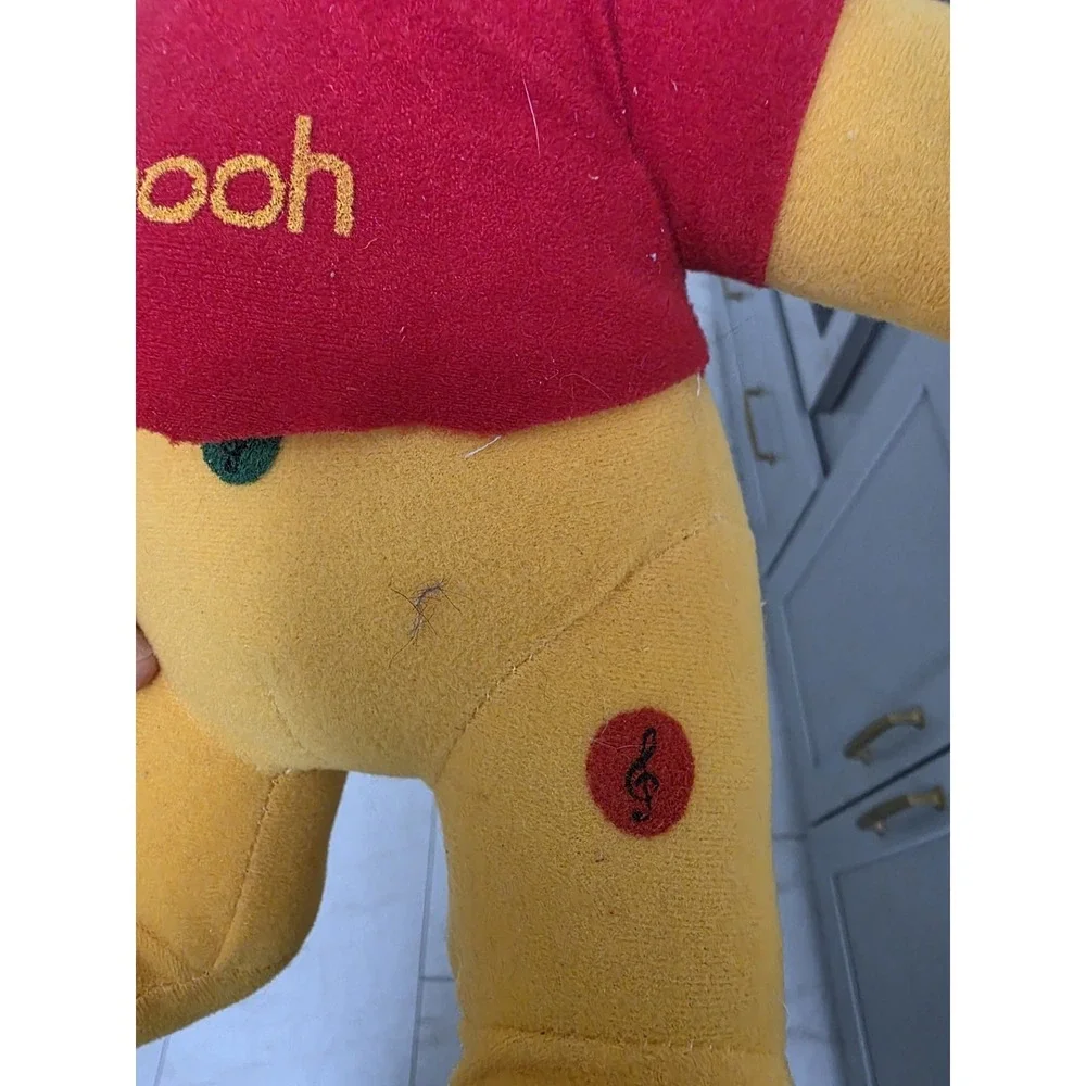 Vintage 1990s Disney Love 'N Music Winnie The Pooh Plush Works